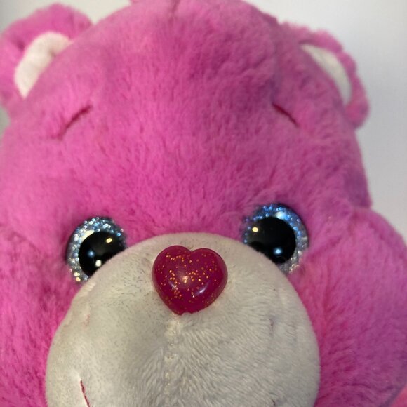 Care Bears Shine Bright Bear 2017 Plush Sun Heart Pink Purple 14" Stuffed - Picture 12 of 12